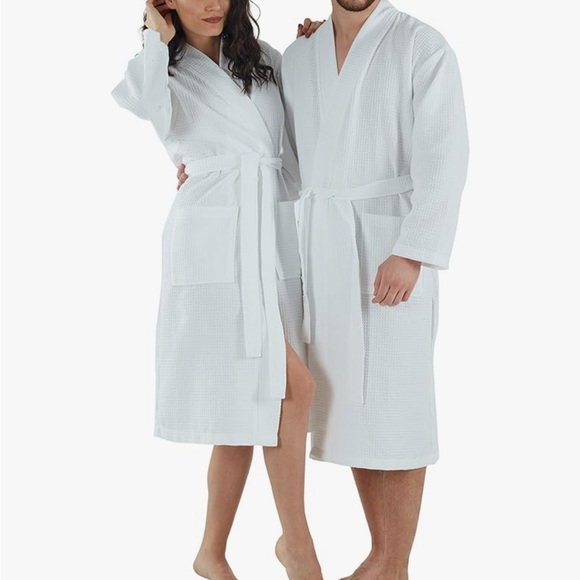 Gray Waffle Knit Robe - Picture 6 of 6